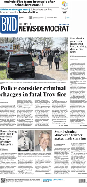Cover of Belleville News-Democrat (Sunday)
