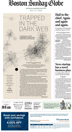 Cover of Boston Sunday Globe