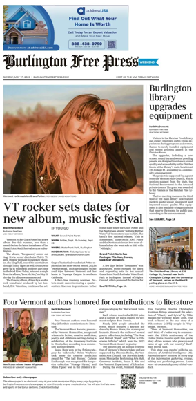 Cover of Burlington Free Press