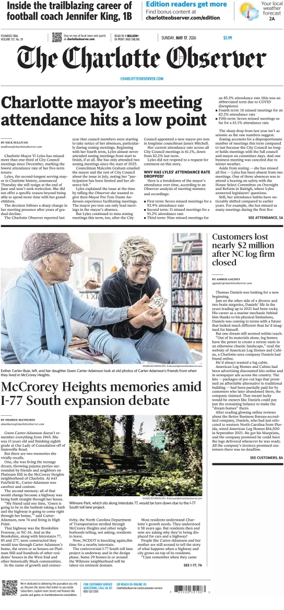Cover of The Charlotte Observer (Sunday)