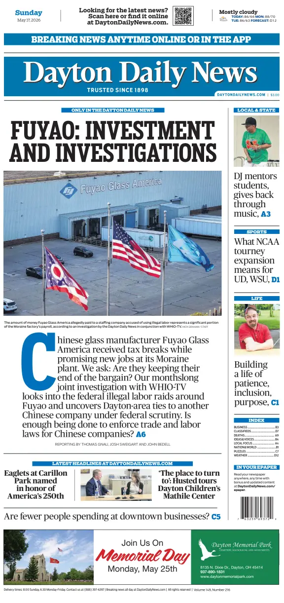 Cover of Dayton Daily News