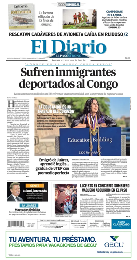 Cover of El Diario de El Paso