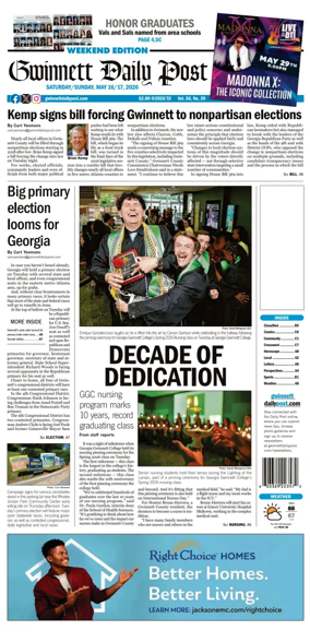 Cover of Gwinnett Daily Post