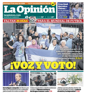 Cover of La Opinion