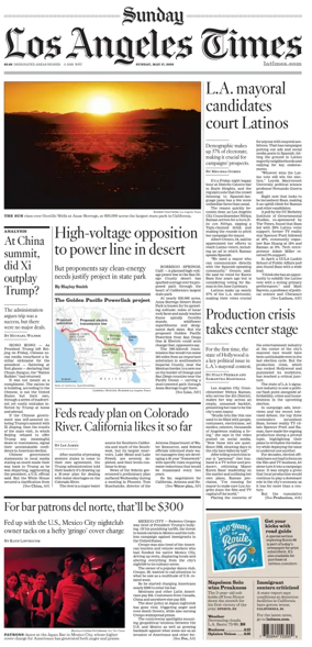 Cover of Los Angeles Times (Sunday)