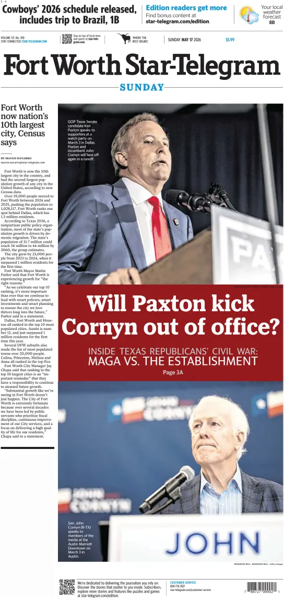 Cover of Star-Telegram (Sunday)