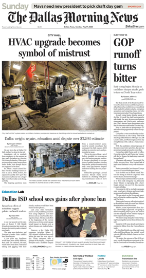 Cover of The Dallas Morning News