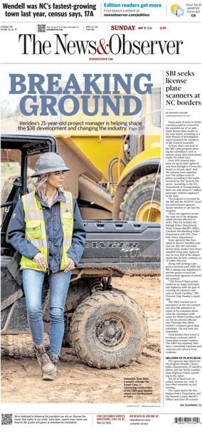 Cover of The News & Observer (Sunday)