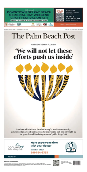Cover of The Palm Beach Post