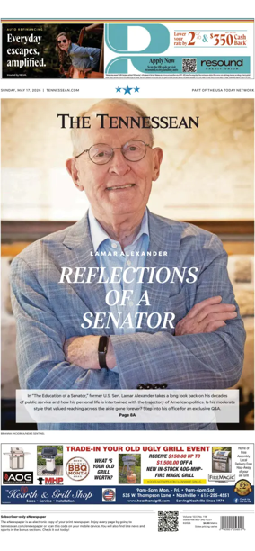 Cover of The Tennessean