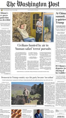 Cover of The Washington Post Sunday