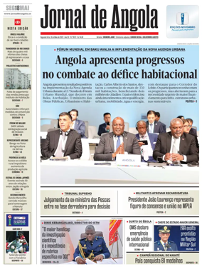 Cover of Jornal de Angola