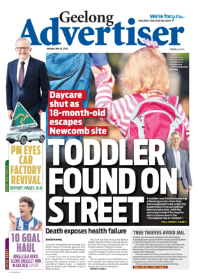 Cover of Geelong Advertiser