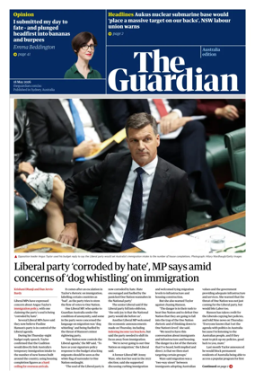 Cover of The Guardian Australia