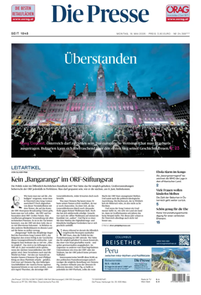 Cover of Die Presse