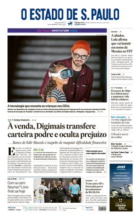 Cover of O Estado de S. Paulo