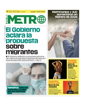 Cover of Publimetro Chile