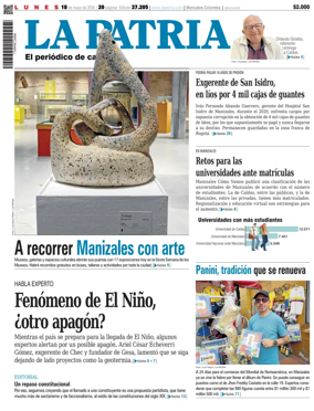 Cover of La Patria (Colombia)