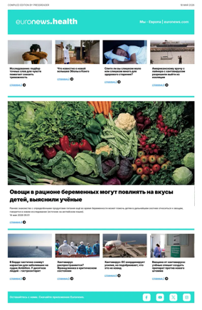 Cover of Euronews Health (Russian) Compiled Edition