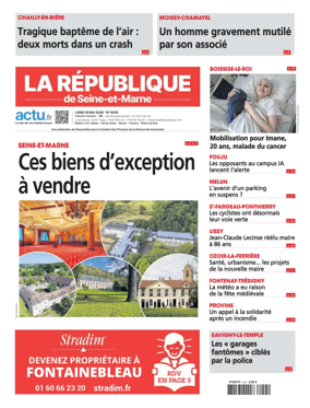 Cover of La Republique de Seine-et-Marne (Edition A-B)