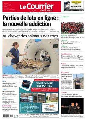 Cover of Le Courrier de l’Ouest (Angers)