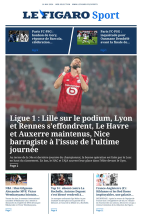 Cover of Le Figaro Sport