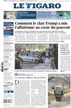 Cover of Le Figaro
