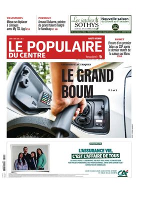 Cover of Le Populaire du Centre (Haute-Vienne)
