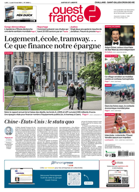 Cover of Ouest France (Challans / Saint-Gilles-Croix-de-Vie)