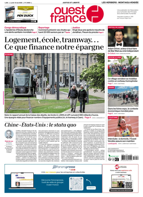 Cover of Ouest France (Les Herbiers / Montaigu)