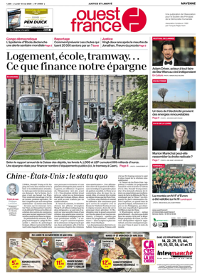 Cover of Ouest France (Mayenne)