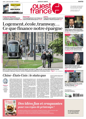 Cover of Ouest France (Nantes)