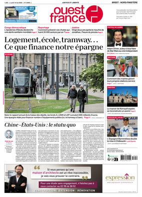 Cover of Ouest France (Nord-Finistere)