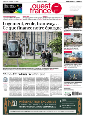 Cover of Ouest-France (Saint-Brieuc Lamballe)