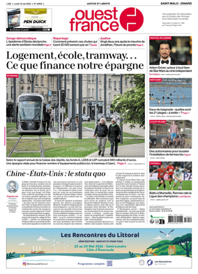 Cover of Ouest France (Saint-Malo)