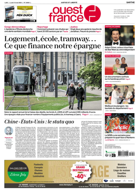 Cover of Ouest France (Sarthe)