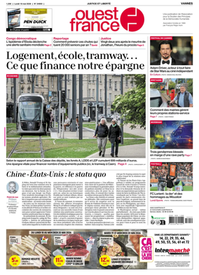 Cover of Ouest France (Vannes)