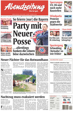 Cover of Abendzeitung Munchen