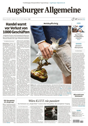 Cover of Augsburger Allgemeine (Ausgabe Stadt)
