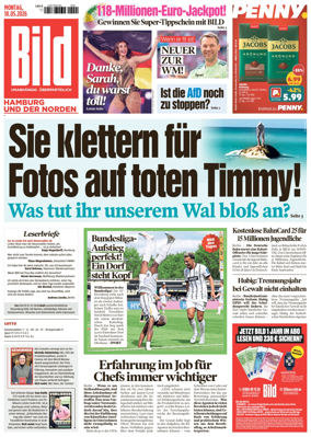 Cover of BILD Hamburg