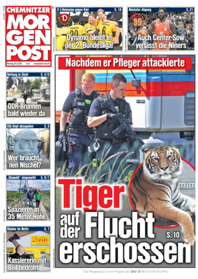Cover of Chemnitzer Morgenpost