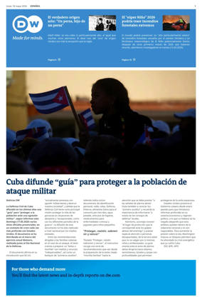 Cover of Deutsche Welle (Spanish edition)