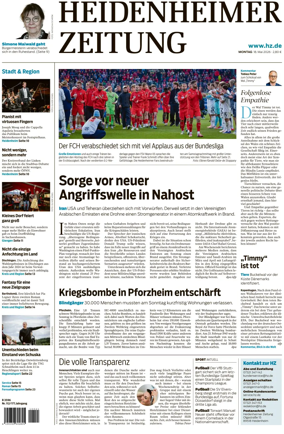 Cover of Heidenheimer Zeitung