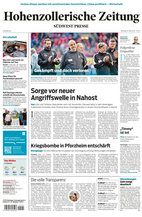 Cover of Hohenzollerische Zeitung