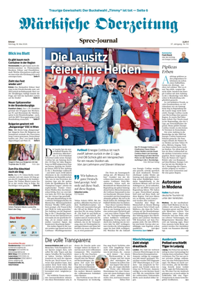 Cover of Markische Oderzeitung Erkner