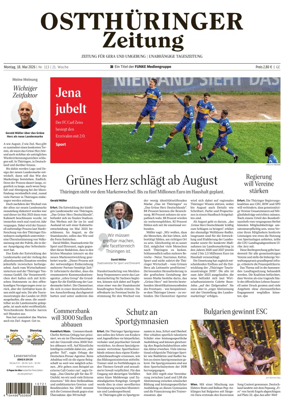 Cover of Ostthuringer Zeitung (Gera)