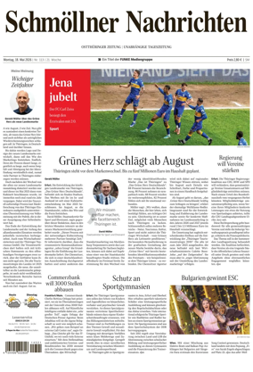 Cover of Ostthuringer Zeitung (Schmolln)