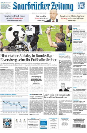 Cover of Saarbruecker Zeitung