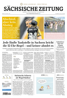 Cover of Sachsische Zeitung (Dresden)