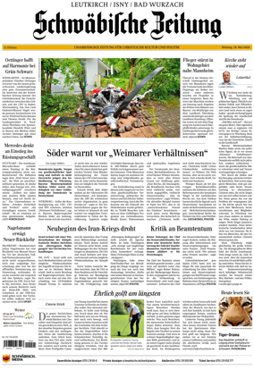 Cover of Schwabische Zeitung (Leutkirch / Isny / Bad Wurzach)